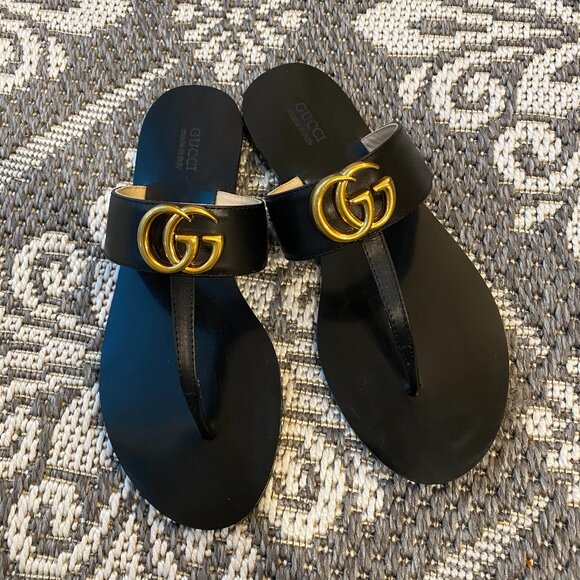 GUCCI DOUBLE G THONG SANDAL - Picture 1 of 5
